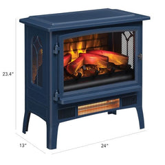 Duraflame Navy 3D InfraGen Electric Fireplace Stove with Remote Control