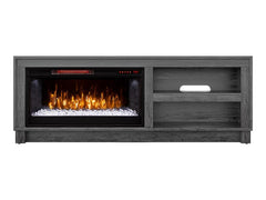 Bushwick Electric Fireplace TV Stand in Grey Oak- 1030FM-28-227