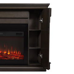 Carlisle Infrared Electric Fireplace Mantel Package in Grey