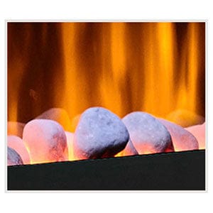 SimpliFire Ceramic White Stone Media Kit for Allusion SimpliFire Fireplace