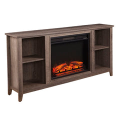 Parkdale Electric Fireplace Media Console in Mocha Gray