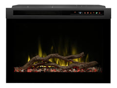 Dimplex 26-in Multi-Fire XHD Pro Plug-In Electric Fireplace with Acrylic Ice & Driftwood