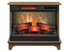 Duraflame PanoGlow Chico Oak Infrared Electric Fireplace Stove w/ Remote Control - 24WM6549-PO127