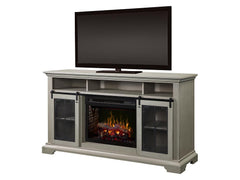 Olivia Electric Fireplace TV Stand in Stone Fox