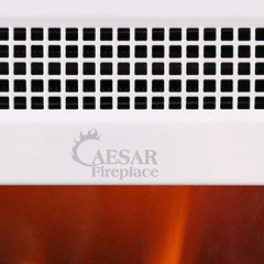 Caesar Fireplace Luxury Mini Freestanding Heater in White