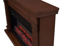 Carlisle Infrared Electric Fireplace Mantel Package in Chestnut Oak