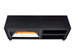 Bushwick Electric Fireplace TV Stand in Black Oak- 1030FM-28-257