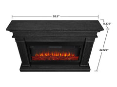 Beau Infrared Electric Fireplace Mantel Package in Grey