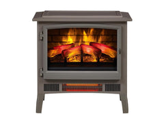 Duraflame Grey 3D InfraGen Electric Fireplace Stove with Remote Control