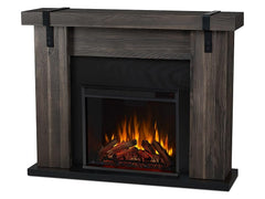 Aspen Electric Fireplace Mantel Package in Gray Barnwood