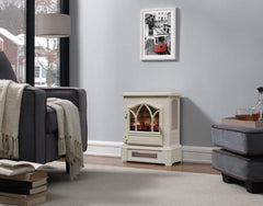 Duraflame Cream 3D Infrared Electric Fireplace Stove