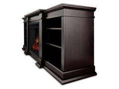 Fresno Electric Fireplace Entertainment Center in Dark Walnut