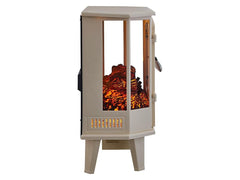 HearthPro Cream Infrared Electric Fireplace Stove