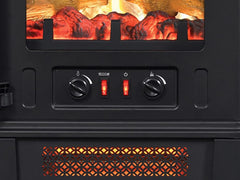 Duraflame Black Infrared 3D Freestanding Stove with Pedestal Base