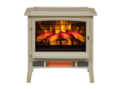 Duraflame Cream 3D InfraGen Electric Fireplace Stove with Remote Control