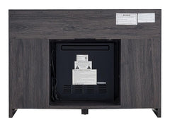 Nate Electric Fireplace Media Console in Charcoal Ash