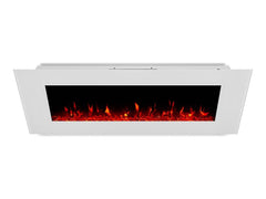 Real Flame 50-In DiNatale Wall Mount Electric Fireplace in White