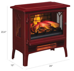 Duraflame Cinnamon 3D InfraGen Electric Fireplace Stove with Remote Control