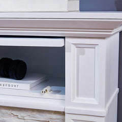 Jacksdale Electric Fireplace Mantel Package in White