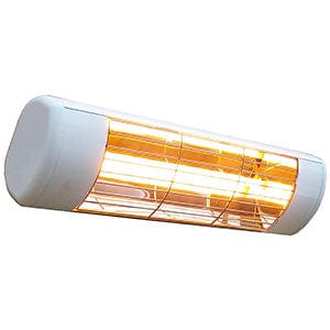 Victory Lighting 1500W Infrared Patio Heater w/ Gold Lamp in White