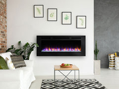 SimpliFire 60-in Allusion Wall Mount Electric Fireplace