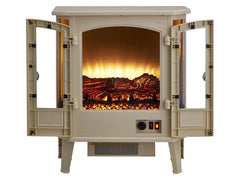 HearthPro Cream Infrared Electric Fireplace Stove