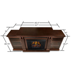 Calie Electric Fireplace Entertainment Center in Dark Espresso