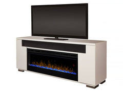 Haley Electric Fireplace Entertainment Center in White