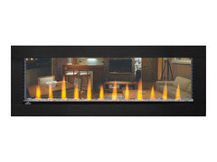 Napoleon 50-In CLEARion See-Thru Electric Fireplace w/ Thick Black Trim