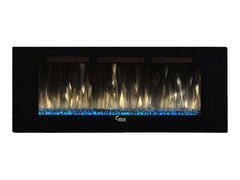 Caesar Fireplace 74-In Wall Mount Electric Fireplace w/ Back-lighting