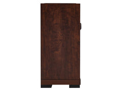 James Electric Fireplace Media Cabinet in Antique Cherry