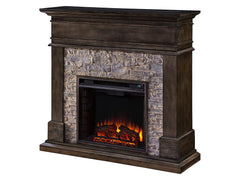 Hennington Electric Fireplace Mantel Package in Smoked Ash