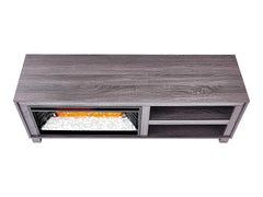 Bushwick Electric Fireplace TV Stand in Grey Oak- 1030FM-28-227