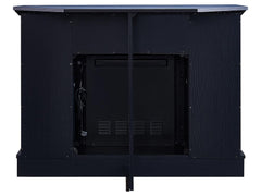 Barclay Electric Fireplace Media Cabinet in Black Oak