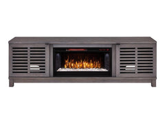 Carlsbad Infrared Electric Fireplace Entertainment Center in Gray Walnut