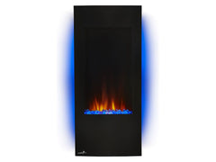 Continental 38-In Vertical Black Wall Mount Electric Fireplace