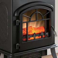 HearthPro Black Electric Fireplace Stove