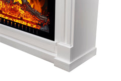 Madison Electric Fireplace Media Cabinet in White