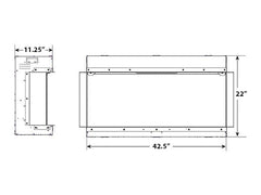 SimpliFire 43-In Scion Trinity Linear Electric Fireplace