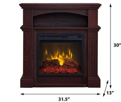 Addison Electric Fireplace Mantel Package in Mahogany- SP5718