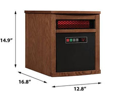 Duraflame Dixie 1,000 Sq. Ft. Portable Infrared Heater in Oak- 9HM8101-O142