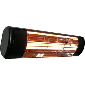 Victory Lighting 1500W Infrared Patio Heater w/ Gold Lamp in Black