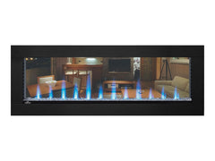 Napoleon 50-In CLEARion See-Thru Electric Fireplace w/ Thick Black Trim