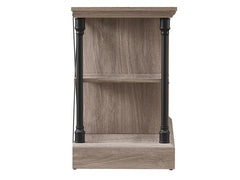 Sheffield Electric Fireplace TV Stand in Bleached Gray
