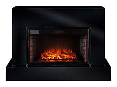 Torvelle Electric Fireplace TV Stand in Gloss Black