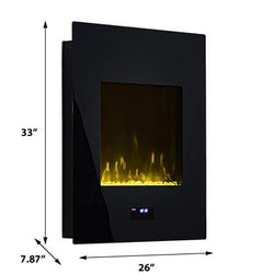 HearthPro 26-In Vertical Wall Mount Electric Fireplace