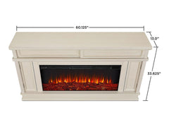 Torrey Infrared Electric Fireplace Mantel Package in Bone White