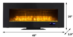 HearthPro 49-in Wall Mount Electric Fireplace