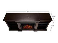 Fresno Electric Fireplace Entertainment Center in Dark Walnut