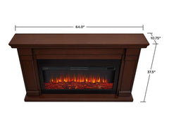 Carlisle Infrared Electric Fireplace Mantel Package in Chestnut Oak